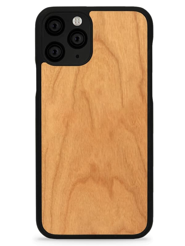 iPhone 12 Pro Max Tunt Träskal Körsbär Beige