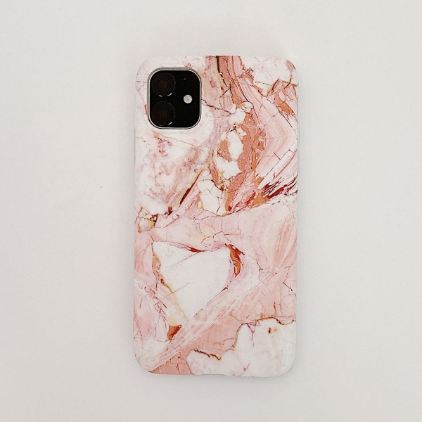 iPhone 11 Pro Max | Blødt marmor etui Pink