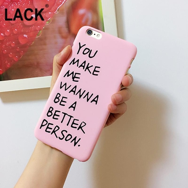 Du får mig til at ville være et bedre menneske - iPhone SE (2020) Pink