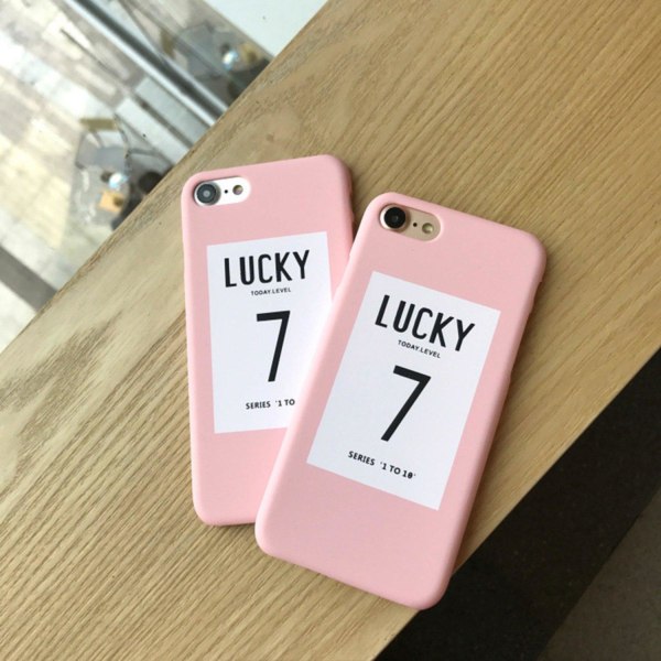 Lucky 7 iPhone SE 2020 & 2022 Mobilskal Rosa