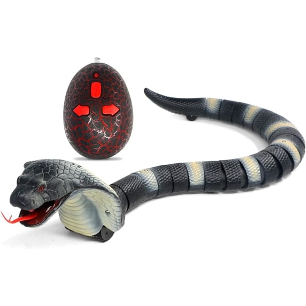 Children Toys Remote Control Snake Electric Snake for Kids Boys Girls Gift Rechargeable Realistic Snake Cats Dogs Pranks (Stripe)