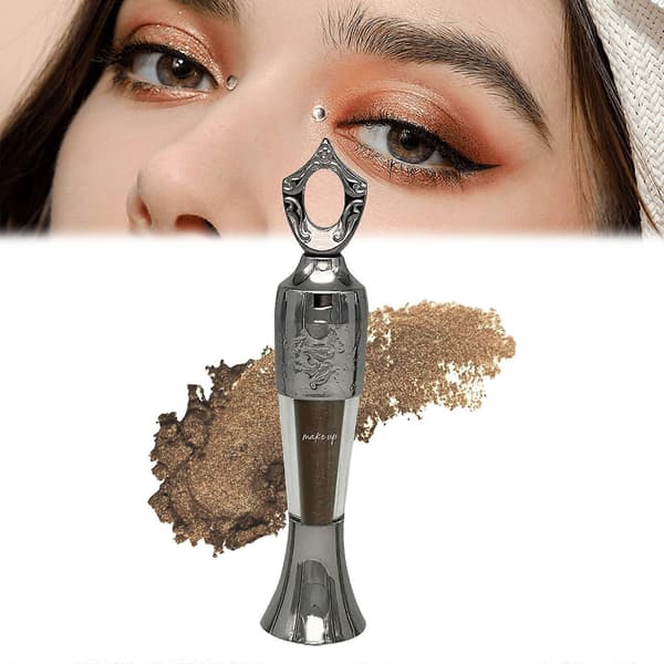 Brun Eyelinerpulver Långvarig Formula för Resevänlig Ögonmakeup med Byggbar Intensitet