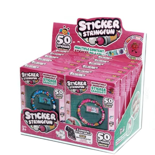 Sticki Rolls Ommeltava tarra-rannekoru ja -kaulakoru multifärg multicolor