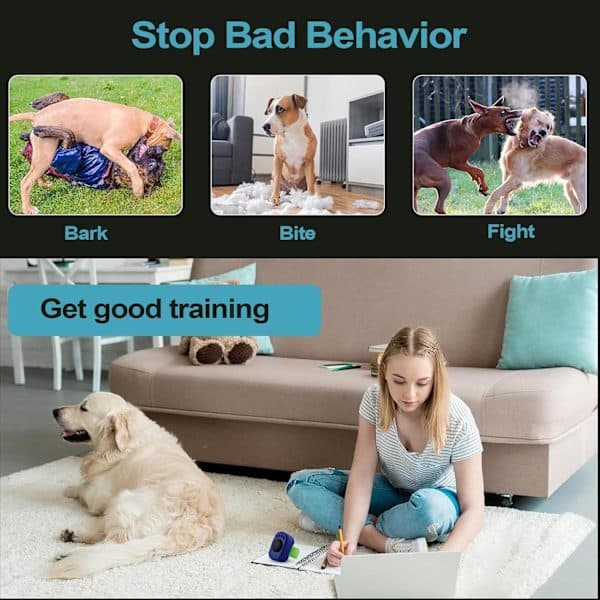7-pack Dog Training Clicker - Clicker for Dogs and Cats, Training Aid