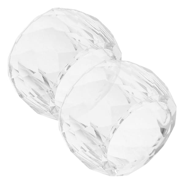 Klare servietringe Krystal servietholder Elegant design til bryllupper og fester 6.00X6.00X4.00CM 2 stk.
