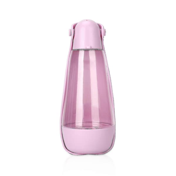 Husdjurskompanjon Vattenkopp Vikbar Utomhus Vattenkopp Vatten 200ml + Spannmål 260ml (rosa)
