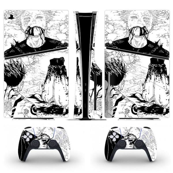 Playstation 5 Slim Ps5 Slim Jujutsu Kaisen Gojo Satoru Skin Decal And Controller Stickers Set, Scratch-resistant (Disk02) Style15