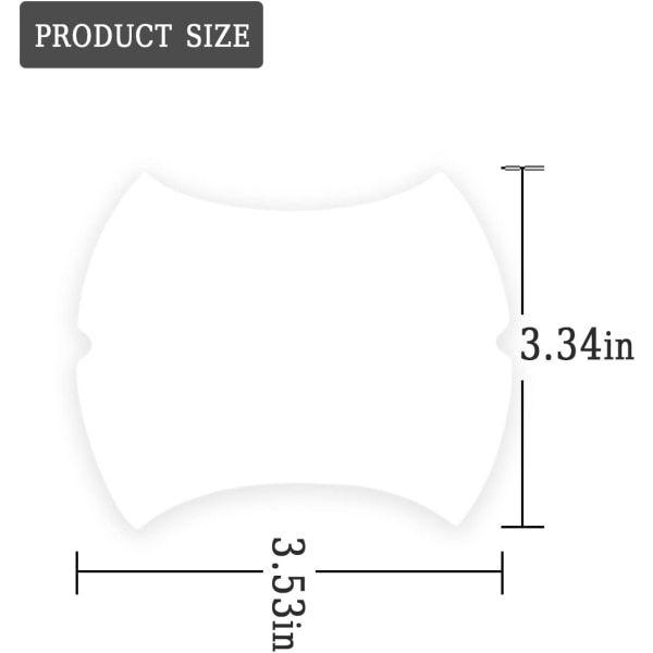 4 kpl auton ovenkahvan suojatarraa, yleismaailmallinen hiilikuituinen naarmuuntumaton auton ovenkahvan suoja, oven sivumaalinsuoja (kirkas/4 kpl)