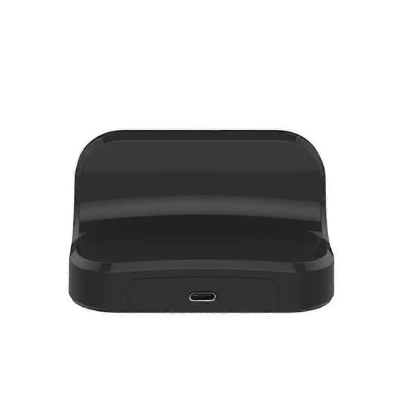 Type-C Opladningsdock, PD & QC3.0 Hurtigopladningsstander, Universal Desktop Cradle til Type-C Interface Telefoner Black