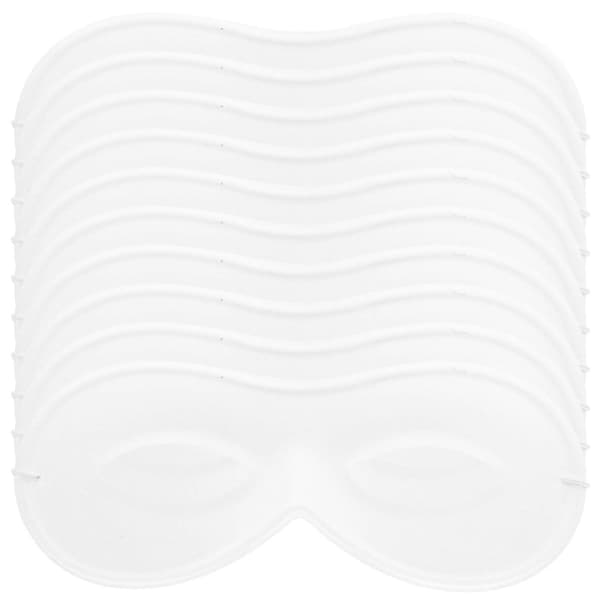 Børns DIY Graffiti Maske til Maling 20 Stk Hvide PVC Flocking Masker