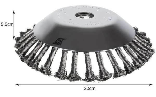 Steel Brush Tile Cleaning 20cm Multifunctional Wire Wheel Brush Silver silver