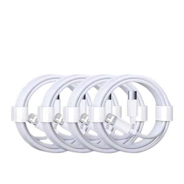 4-pack Officiellt Certifierad 20W 2M Snabbladdningskabel för Apple iPhone 6 - 14-serien