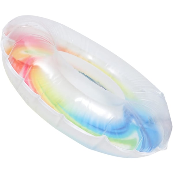 Regnbue svømmering utendørs sommer oppblåsbar basseng oppblåsbar svømmering svømme innertube svømmering utendørs