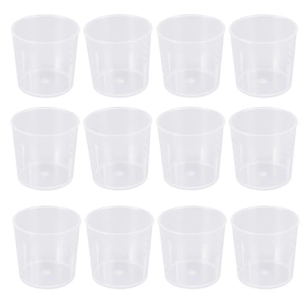 30 st 30 ml graderade mätkoppar transparenta plastmätverktyg