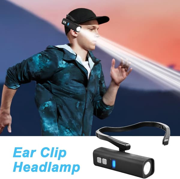 LED Headlamp with Motion Sensor - Rechargeable Waterproof Headlight for Hiking, Running, Cycling & Camping