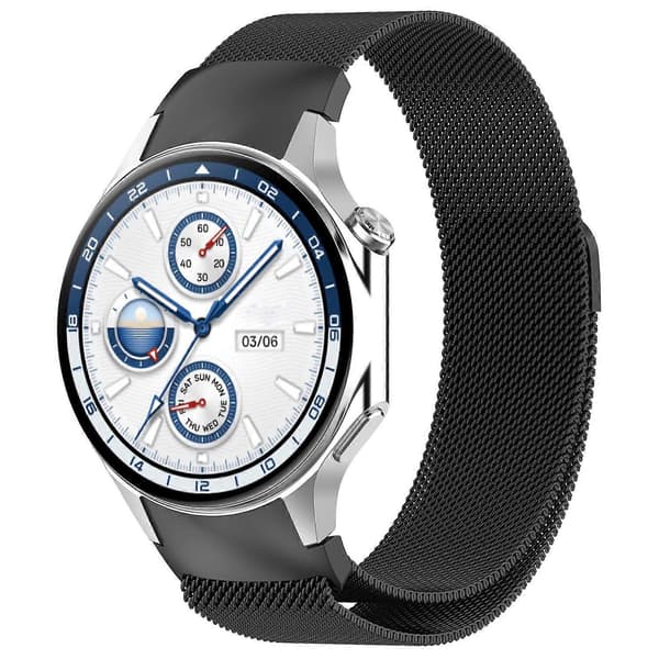 Adjustable Milanese Mesh Metal Strap with Magnetic Clasp for OnePlus Watch 2R/Watch 2