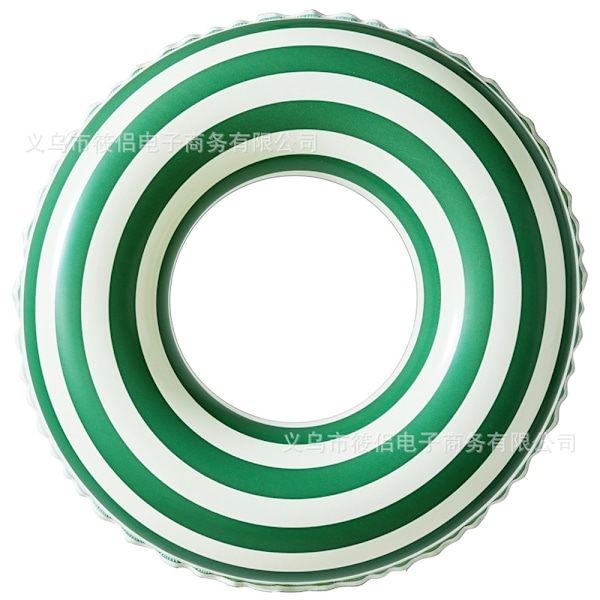 Oppblåsbar badering for barn, badering poolbøye, retrostripet PVC oppblåsbar bøye poolbøye Retro lollipop green Suitable for ages 2-4