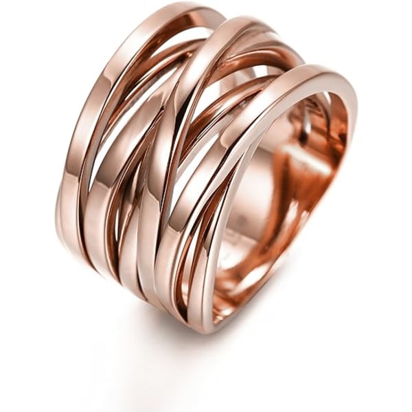 13,7 MM Cross Ring Enhancers for Women Statement Förlovningsring Silver Guld Rose Guldpläterad Ring Gravyr Anpassad Personifierad