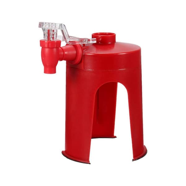 4X Brusdispenser Fizz Dispenser Drikkedispenser Vanndispenser Fest Cola Sprite, Rød