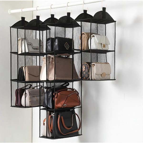 4-lags hængende opbevaringstaske Non-Woven Organizer til tøj, legetøj og tilbehør