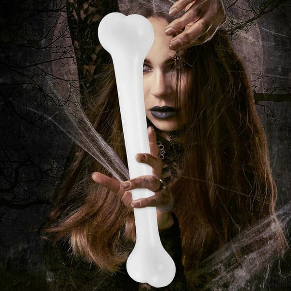 Stor skeletknogle plastik knoglepynt Halloween dekoration simulationsknogle rekvisit