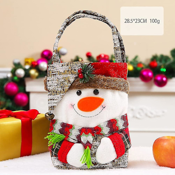Shininglove Pose Candy Pose Julemand Elg Snemand Dukke Klud Tote Pose Julepynt Til Julegaver Gavepose-snemand