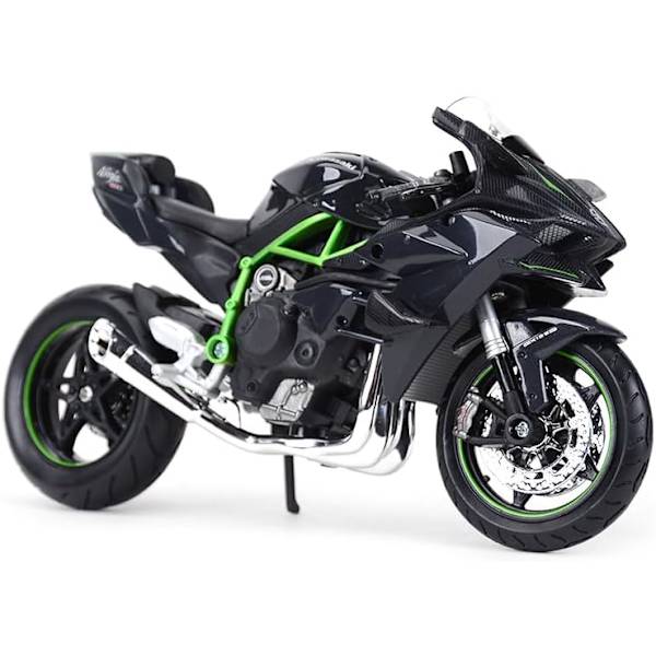 1:12 Motorcykel - Kawasaki Ninja H2R Motorcykel Legering Støbt Model med Base Simulering Motorcykel Samling Gave 1/12 Skala