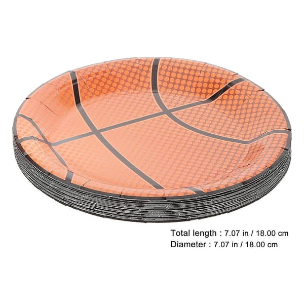 Pappersservis Basket Tallrikar Muggar Set för Fest 40 st Orange