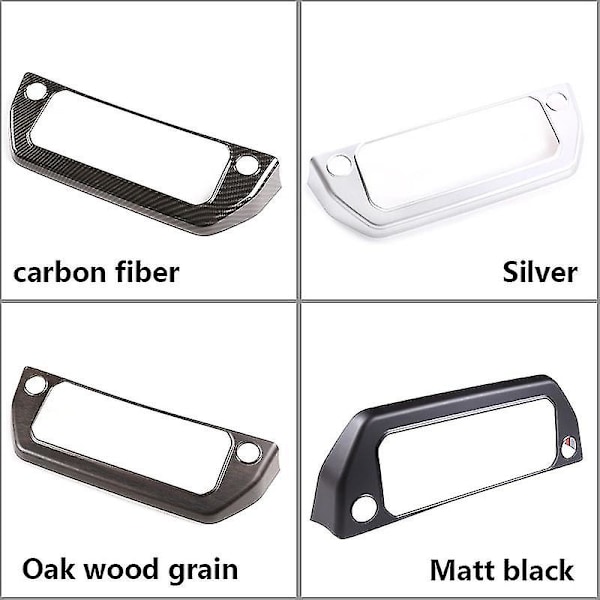 Dekorationstrims för Land Rover Defender 90 110 -2023 Bil Mittkonsol Luftkonditioneringsläge Knappram ABS Matt black