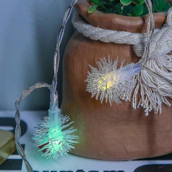 Farverige Solar Led Hår Bold String Lys Have Have Dekoration Jul