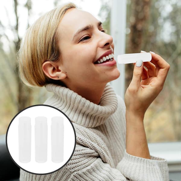 100 stk. læbepomadehylster Kosmetisk DIY Tom Chapstick-beholder med låg Læbestift Opbevaringsrør