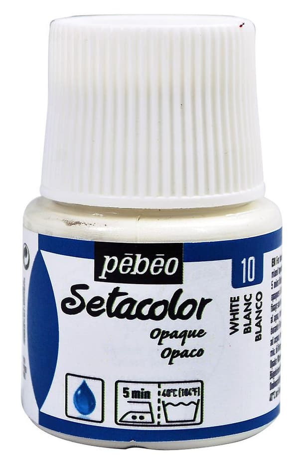Setacolor Peittävä Kangasväri 45ml White 45ml