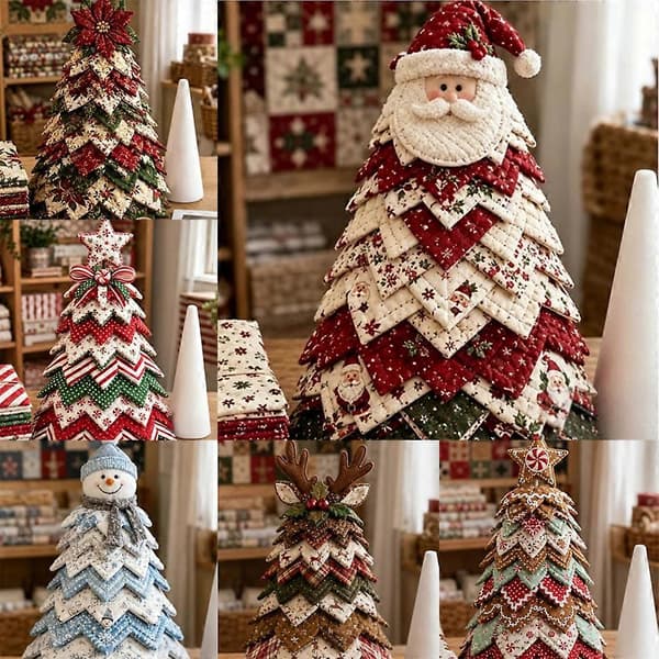 Julefilt Håndværkssæt DIY Sysæt til Børn Begyndere Festlige Ornamenter