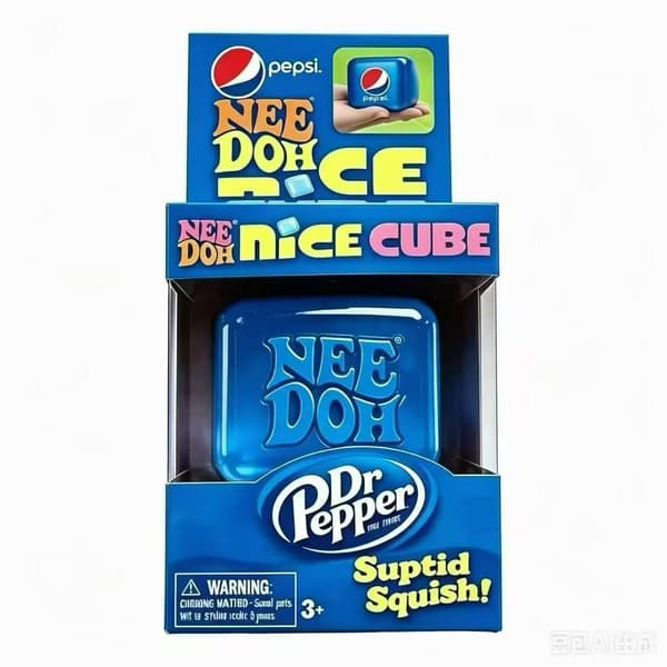 Ny tryckavlastningsklämma Schyling Needoh Nice Cube Sensorisk fingertoppsleksak (Pepsi) Pepsi