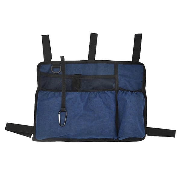 Udendørs opbevaringstaske til kørestol og rollator Håndfri multifunktionel polyester rollatortaske
