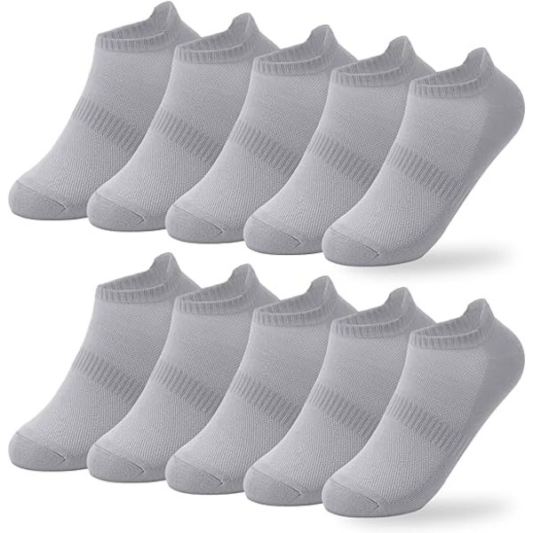 No Show Strumpor Låg Cut Strumpor Kvinna Anti-slid Ankle Löparstrumpor 10 Par Låg Cut Tab Atletiska Strumpor för Män Kvinna