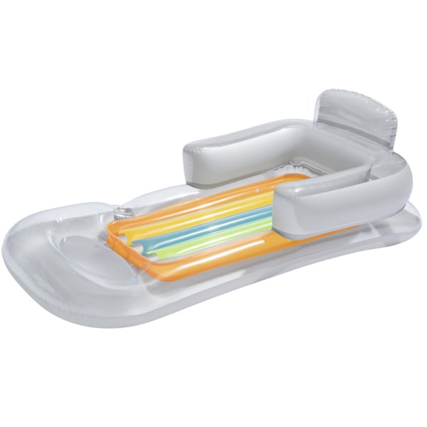 Bestway 43028 - Trendig designad loungestol, ergonomisk, plast, blandade färger, 1 st Transparent