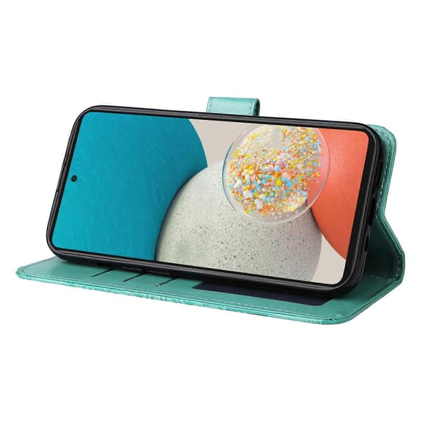 Compatible with Samsung Galaxy A53 5G Sunflower Pattern Magnetic Closure Phone Case PU Leather Stand Flip Wallet Case with Wrist Strap