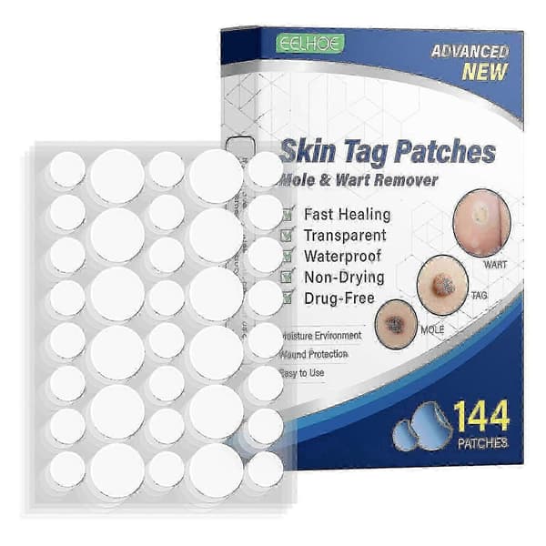 Meget potent vorte fjerner - 144 stk, Premium vorte fjernelsesbehandling