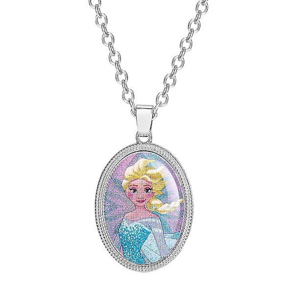 Barnens Frozen Prinsessa Elsa Oval Hängehalsband