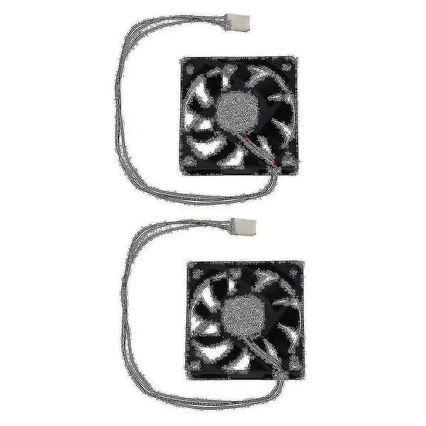 2x CPU-fläkt Kylfläkt 60 x 60 mm Box Dator - Svart