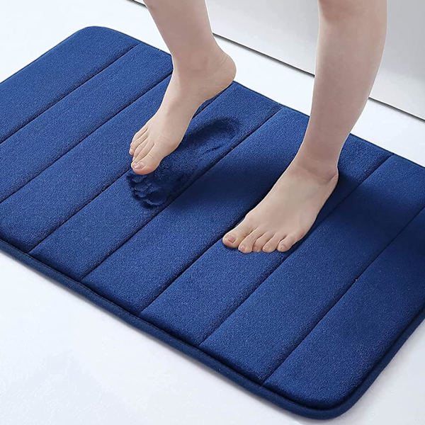 Ultrasofta och halkfria badrumsmattor, vattenabsorberande och maskintvättbara badmattor för badrum, dusch och badkar, 24\" x 16\"