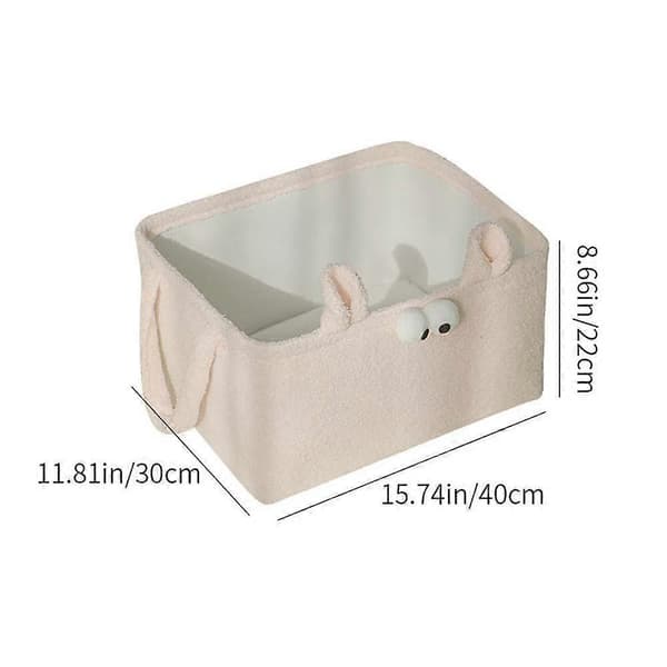 Sheepskin Storage Basket for Home Thick Sheepskin