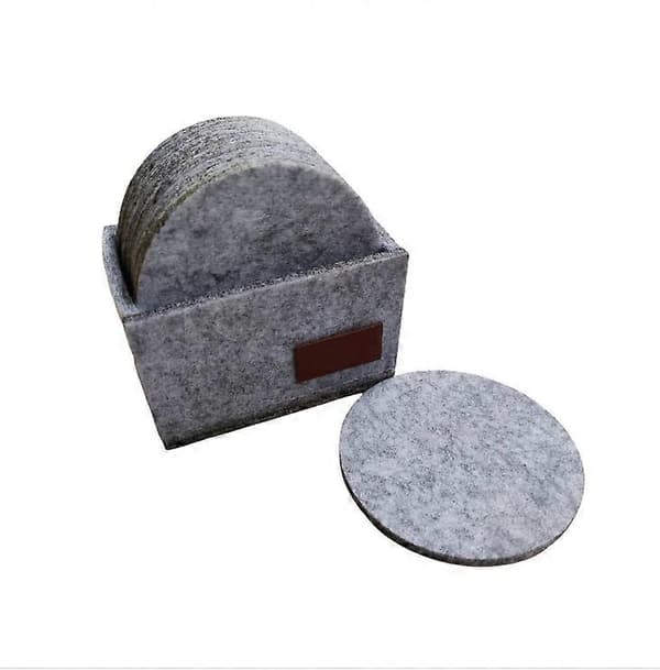 Elegant felt placemat and coaster set for table protection
