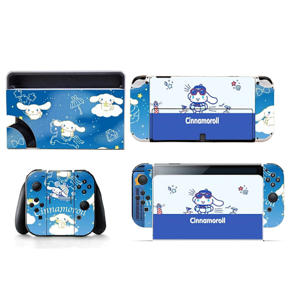 Sopii Switch OLED -tarroille, söpö eläin, pölytiivis, naarmuuntumaton ja värikäs tarra (sininen) Style04