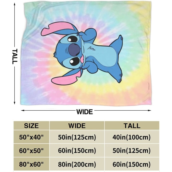 Sarjakuvapeitto superpehmeä villa 127,7 cm x 101,6 cm sohvasänky lämmin pehmeä peitto kaikkiin vuodenaikoihin