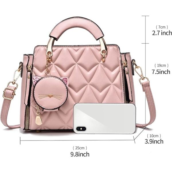 Moderne Punge og Håndtasker til Kvinder Damer Læder Top Håndtag Satchel Skuldertasker Små Totes