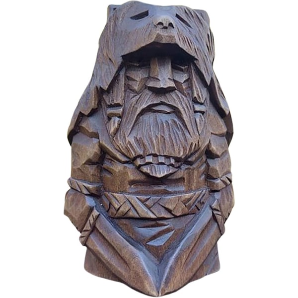 Vikinge Statue Barbar Resin - Vikinge Statue Viking | Figur af den nordiske gud Odin Statue, Vikinge Barbar Statue til Havefontæner