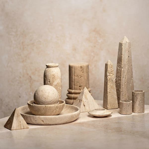 Travertinklot - 10 cm