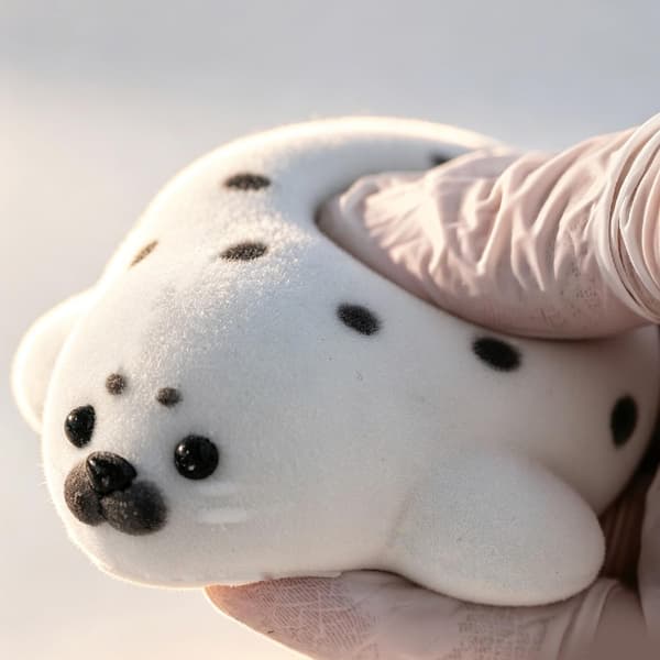 Handgjord Taba Squishy Spot Säl Leksak, Söt Squishy Stresslindrande Fidget Leksak